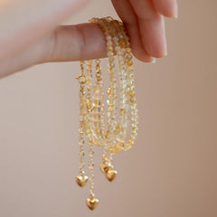 Delicate Golden Rutile Quartz Bracelet