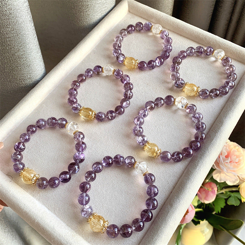 Natural DIY Purple Auralite Cracked Ice Crystal